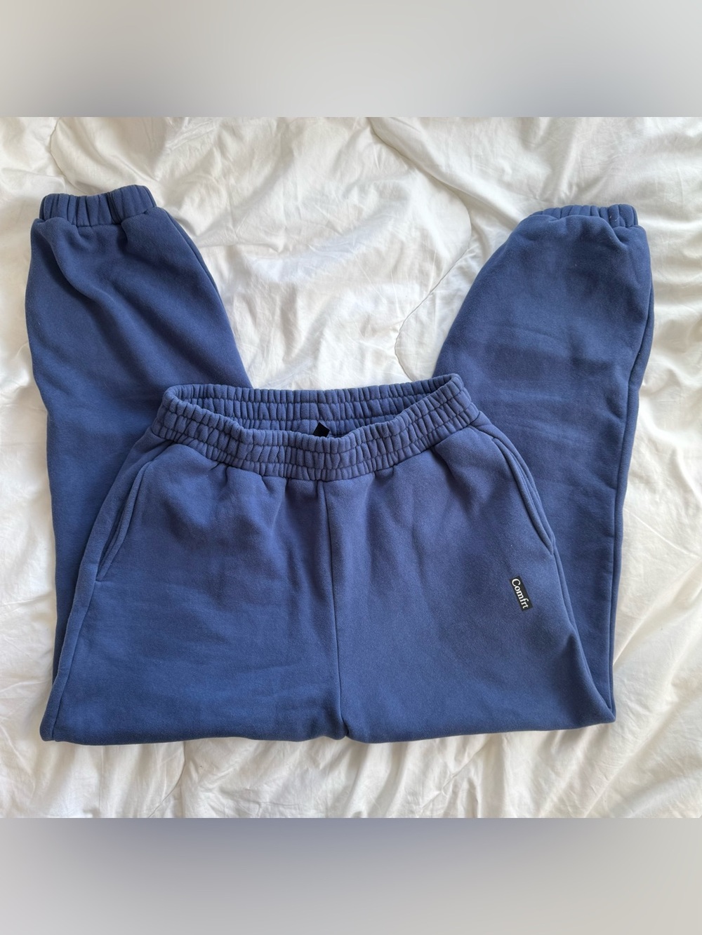 Comfrt Navy Blue Fleece Sweatpants Sz M